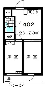 ハイタウン学芸大学402の間取り