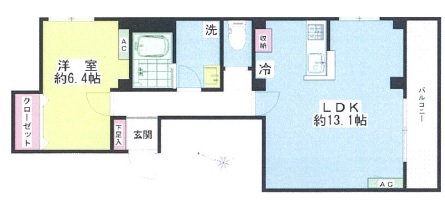桜ヒルズ302の間取り
