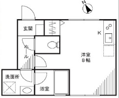 フォルスクラス池尻大橋106の間取り