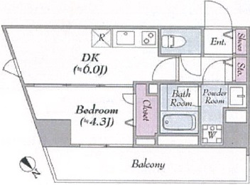 ロイジェント世田谷野沢703の間取り