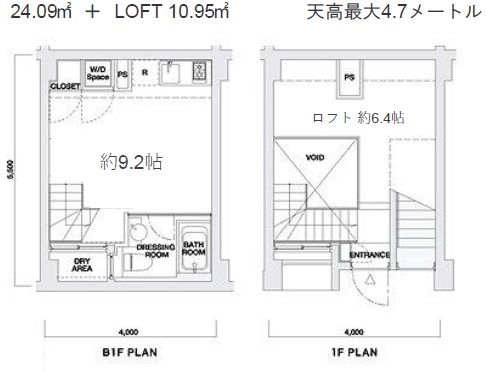 モデリアブリュット都立大106の間取り