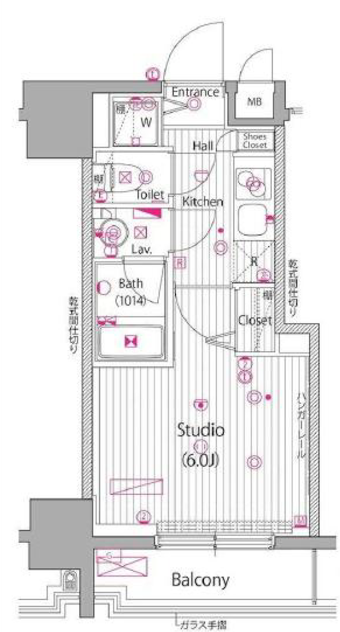 ガーラ・シティ渋谷南平台7階の間取り