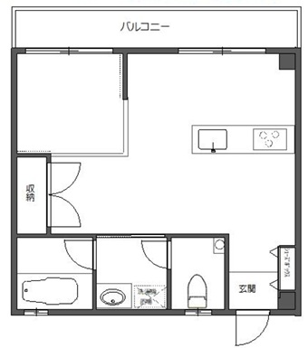 タカダハイツ2Aの間取り