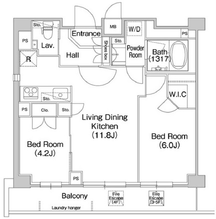 コンフォリア駒場425の間取り