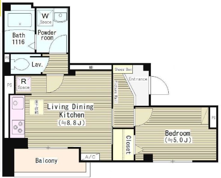 コリンシア202の間取り