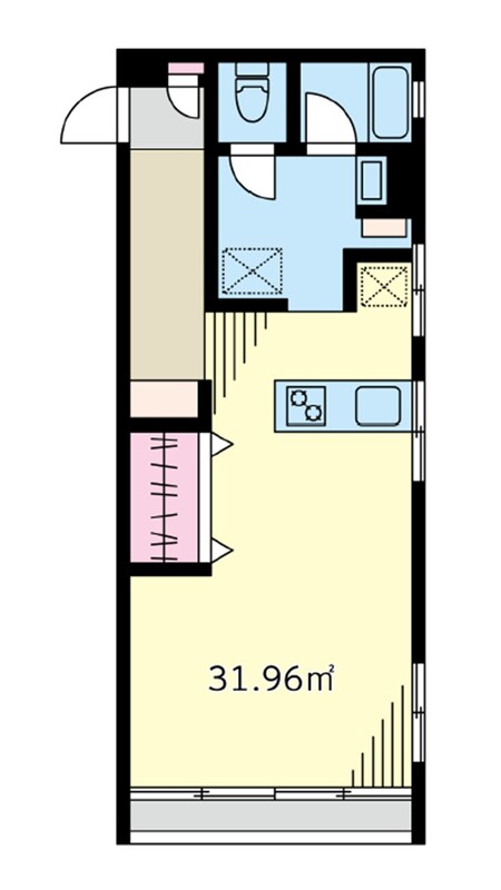 サードリハイツ本館406の間取り