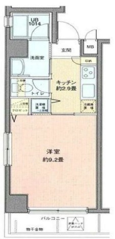 菱和ステーションプラザ学芸大学301の間取り