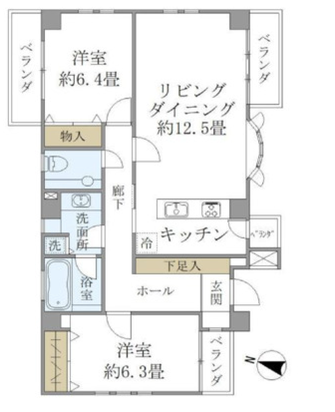 カーザ・クレアトーレ201の間取り