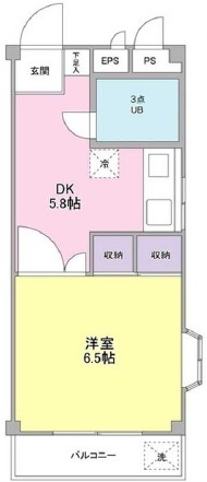 リバーハイツ104の間取り