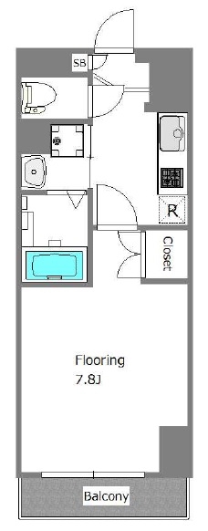 コンフィアンス流来305の間取り