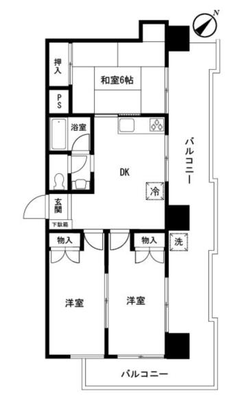パラスト目黒３丁目706の間取り