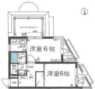 タウンハイツ目黒東山305の間取り