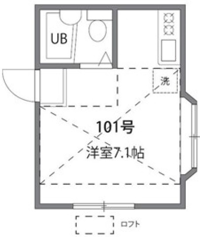 ドミール池尻201の間取り