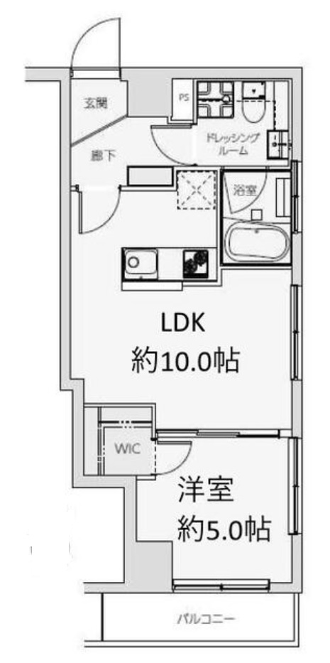 シャトレー渋谷212の間取り