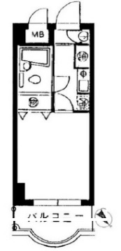 サンシティ祐天寺Ⅰ307の間取り