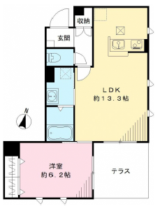 クリア中目黒101の間取り