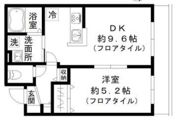 アゼリアガルテン上用賀102の間取り
