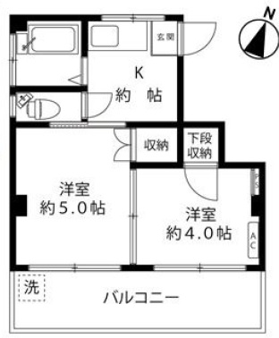 マンションうぐいす301の間取り