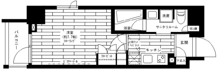 ステージファースト世田谷アジールコート301の間取り