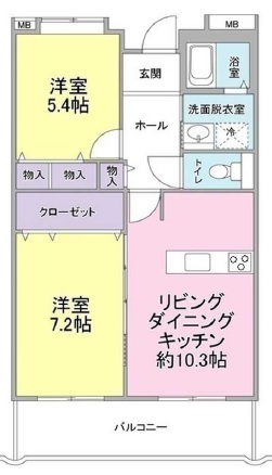 コーポレート池尻102の間取り
