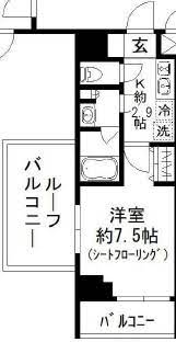 フェルモアルテ世田谷若林804の間取り