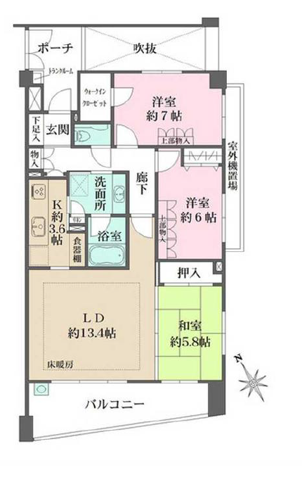 パークハウス代々木上原312の間取り