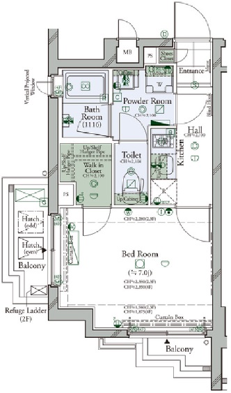 コンシェリア駒沢 THE RESIDENCE401の間取り