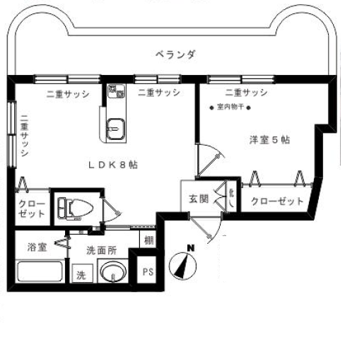 ニシムラアートプラザ403の間取り