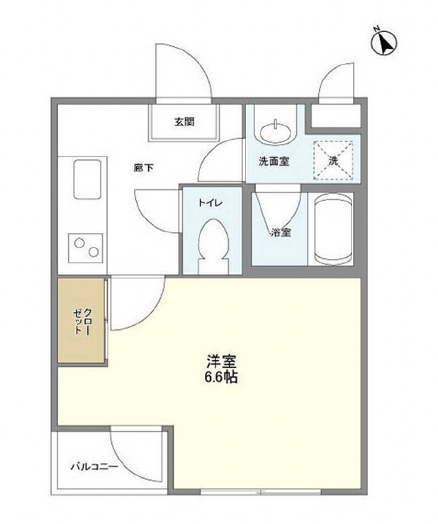 トラスト五本木204の間取り