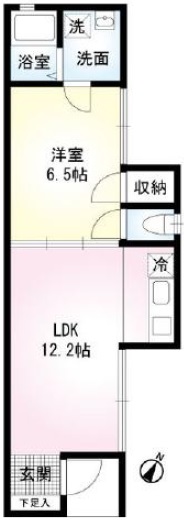 hanaC号室の間取り