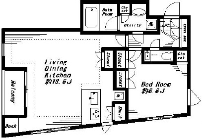 Beverly Homes DAIKANYAMA（ビバリーホームズ代官山）504の間取り