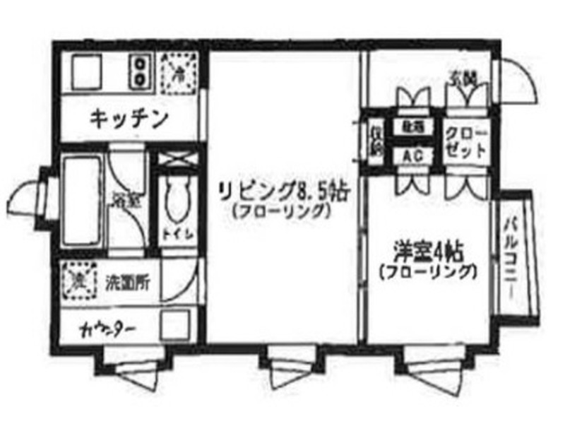 ONE STEP（ワンステップ）203の間取り