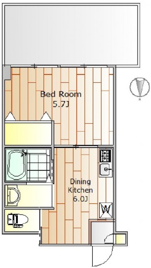 DRホームズ都立大学104の間取り