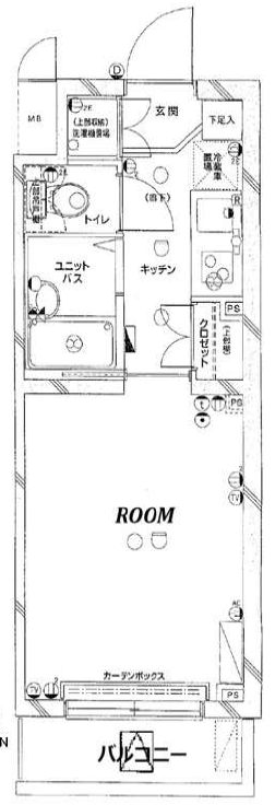 ルーブル学芸大学206の間取り