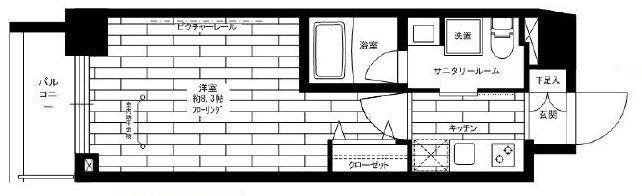 ステージファースト桜新町406の間取り