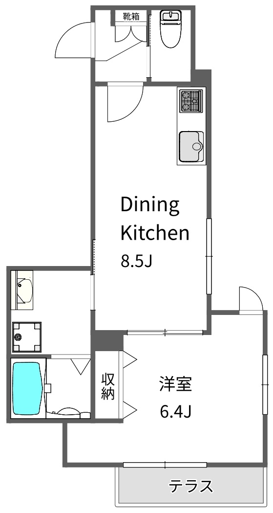 M's Park Front 碑文谷102の間取り