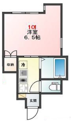 Glanz若林101の間取り