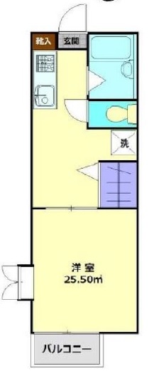 ベルテ中目黒201の間取り