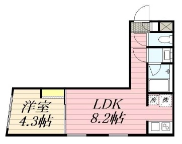 PASEO代々木上原Ⅱ204の間取り
