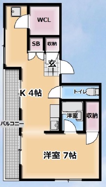 ルージュ駒場501の間取り