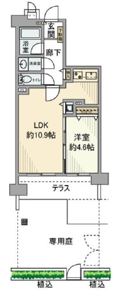 ライオンズガーデン学芸大学107の間取り