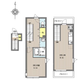 ミハス三軒茶屋III205の間取り