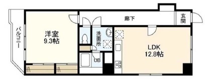 ジョイヒルズ南平台402の間取り