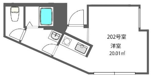クロス池尻大橋202の間取り