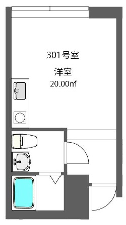 クロス池尻大橋301の間取り