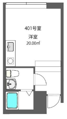 クロス池尻大橋401の間取り