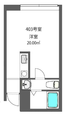 クロス池尻大橋403の間取り