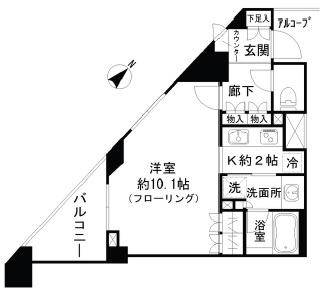 パークホームズ学芸大学リベラヴィータ401の間取り