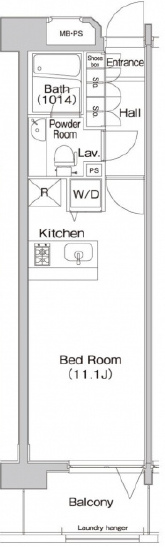プライムアーバン学芸大学パークフロント202の間取り