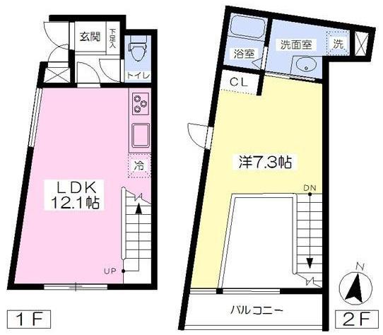 メゾンエスカリエAの間取り